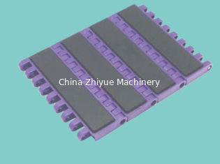 ZY2000FT-R MCC1000 FLAT TOP MODULAR BELTS WITH RUBBER FRICTION TOP FOR CONVEYOR BELTING SYSTEMS  FOOD GRADE
