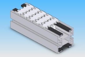 conveyor spare parts  Aluminium materials supports beam for flexible chains conveyor systems