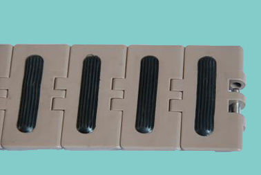SS1873 Snap on plate top conveyor chains with rubber inserts friction inclind conveyor top chains