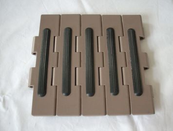 SS1873 Snap on plate top conveyor chains with rubber inserts friction inclind conveyor top chains