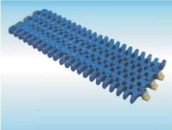ZY2510FG SIDEFLEX CONVEYOR MODULAR BELTS RADIUS TRASMISSION BELTINGS MATERIALS POM COLOR BLUE/WHITE