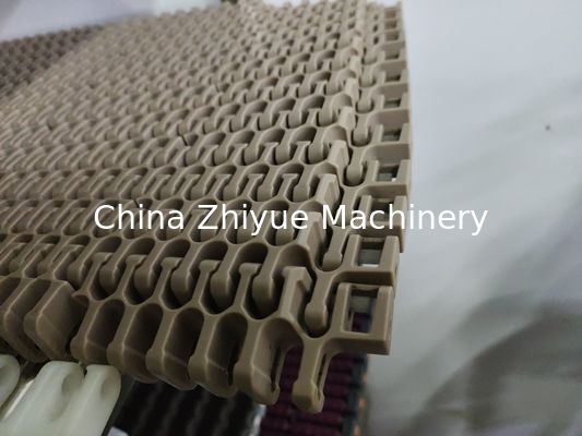 ZY2400FG سيور وحدات ذات سطح مرتفع، سيور شبكية متوافقة مع الطعام، سيور جانبية مرنة، سيور وحدات بلاستيكية، Intralox S2400