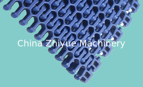 ZY2400FG حزام ناقل نصف قطري شبكة مسطحة درجة غذائية أحزمة جانبية مرنة وحدات أحزمة بلاستيكية وحدات Intralox S2400